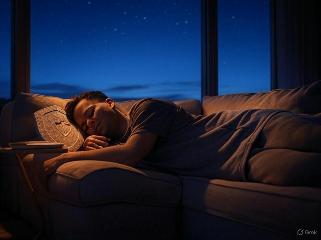 편하게 잠자는 그림