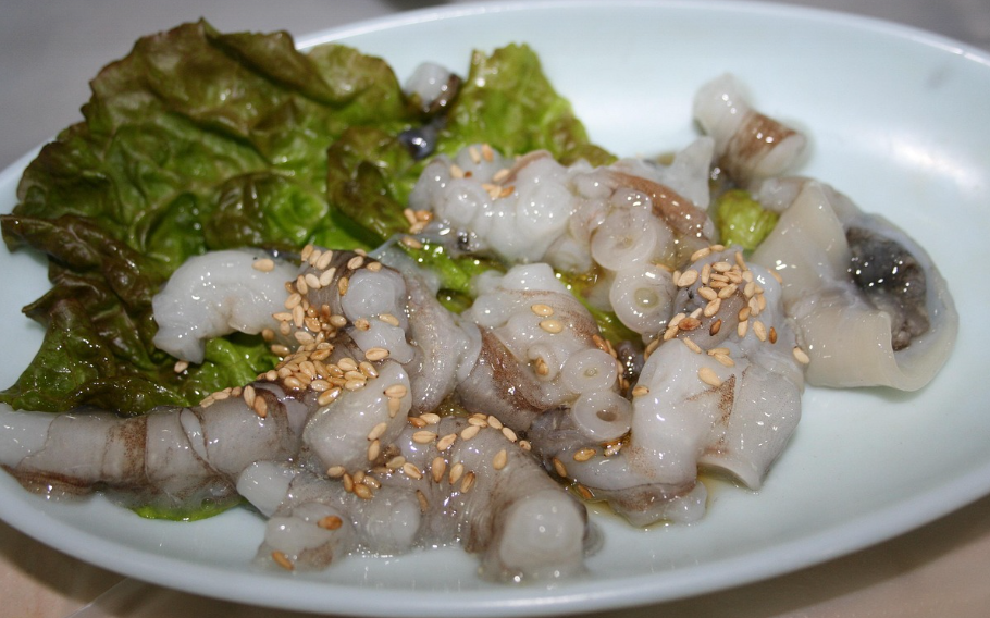 낙지 요리의 모습