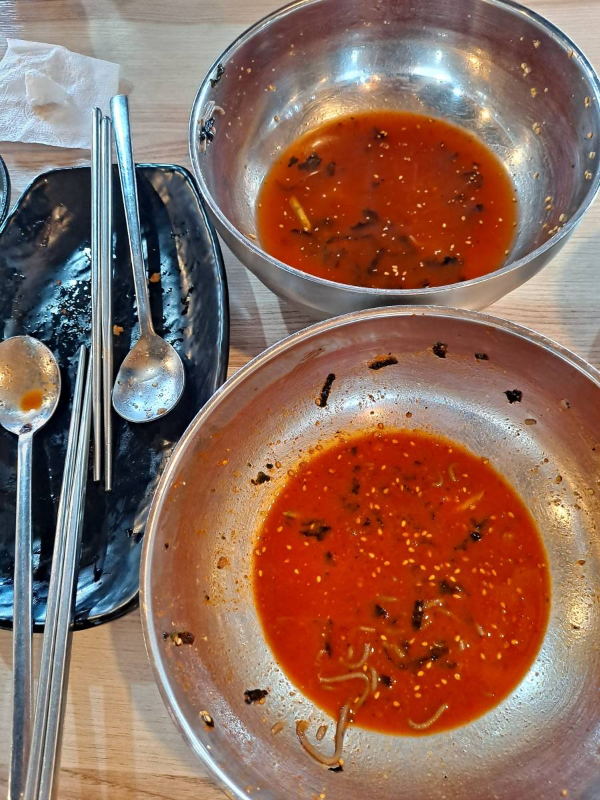 가평메밀촌 음식들 클리어