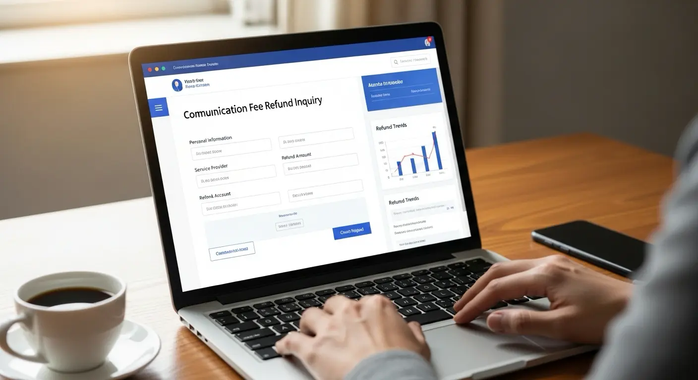 통신비 환급금 조회 화면