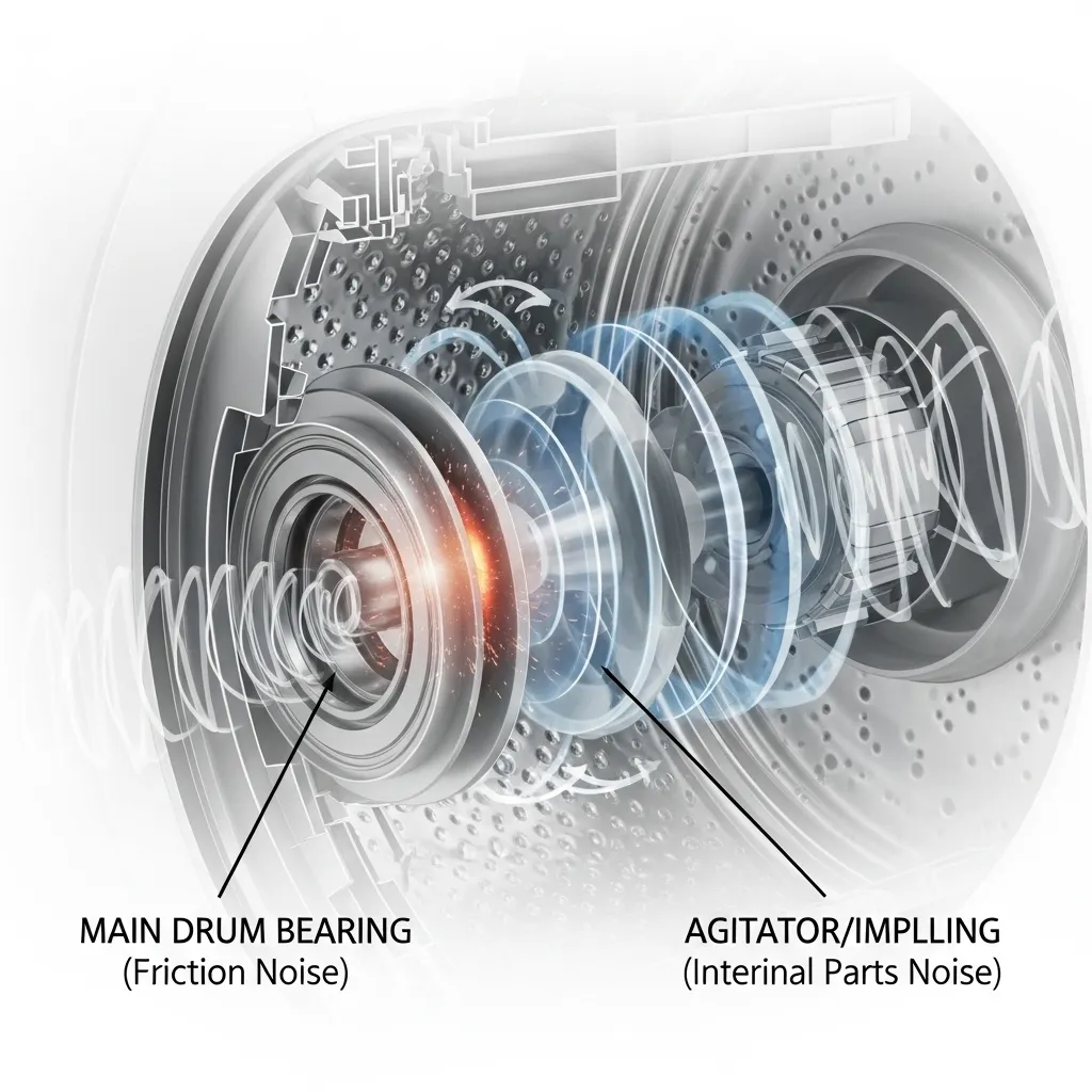 베어링 마찰음 및 내부 부품 소음