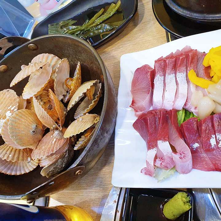 생방송오늘저녁 부천 횟집인가 고깃집인가 1+5 제철 대방어회 홍가리비 조개찜 굴찜 삼겹살 항정살 맛집 추천