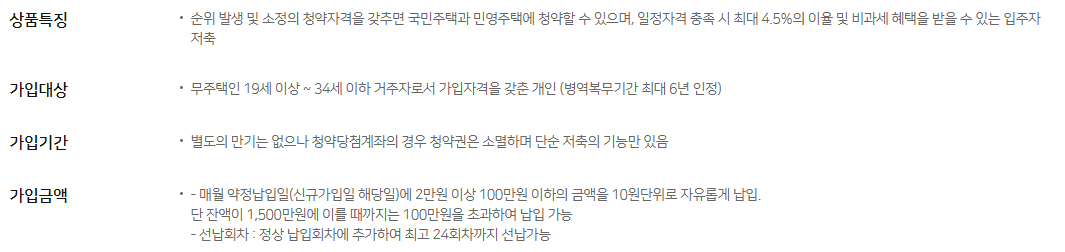 NH농협은행 청년주택드림청약통장
