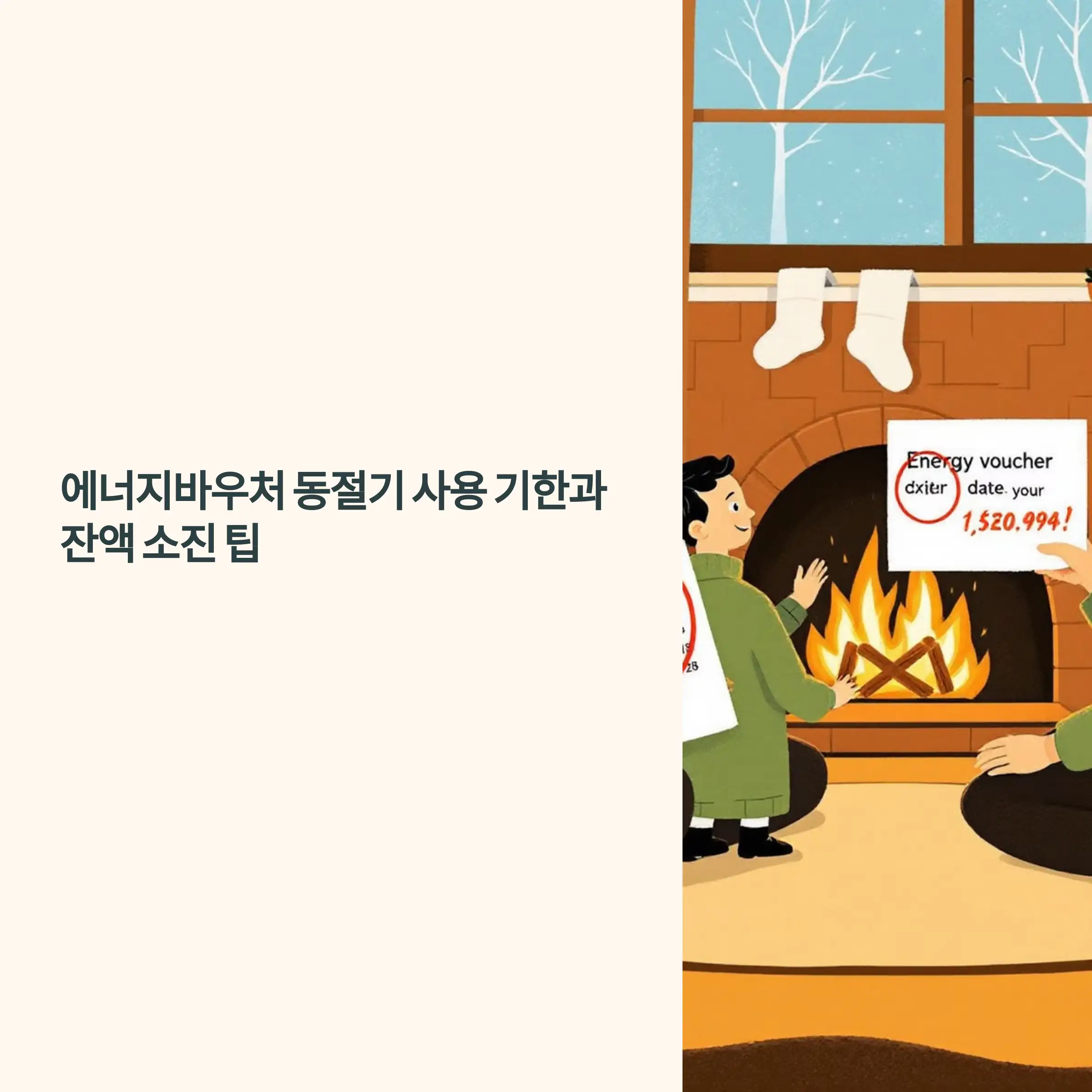 에너지바우처 동절기 사용 기한과 잔액 소진 팁