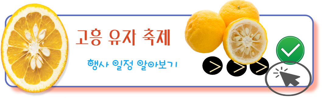 고흥 유자 행사일정 알아보기