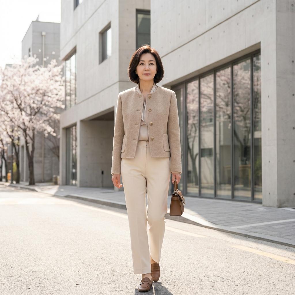 50대 키작녀를 위한 봄 자켓 최적의 기장감