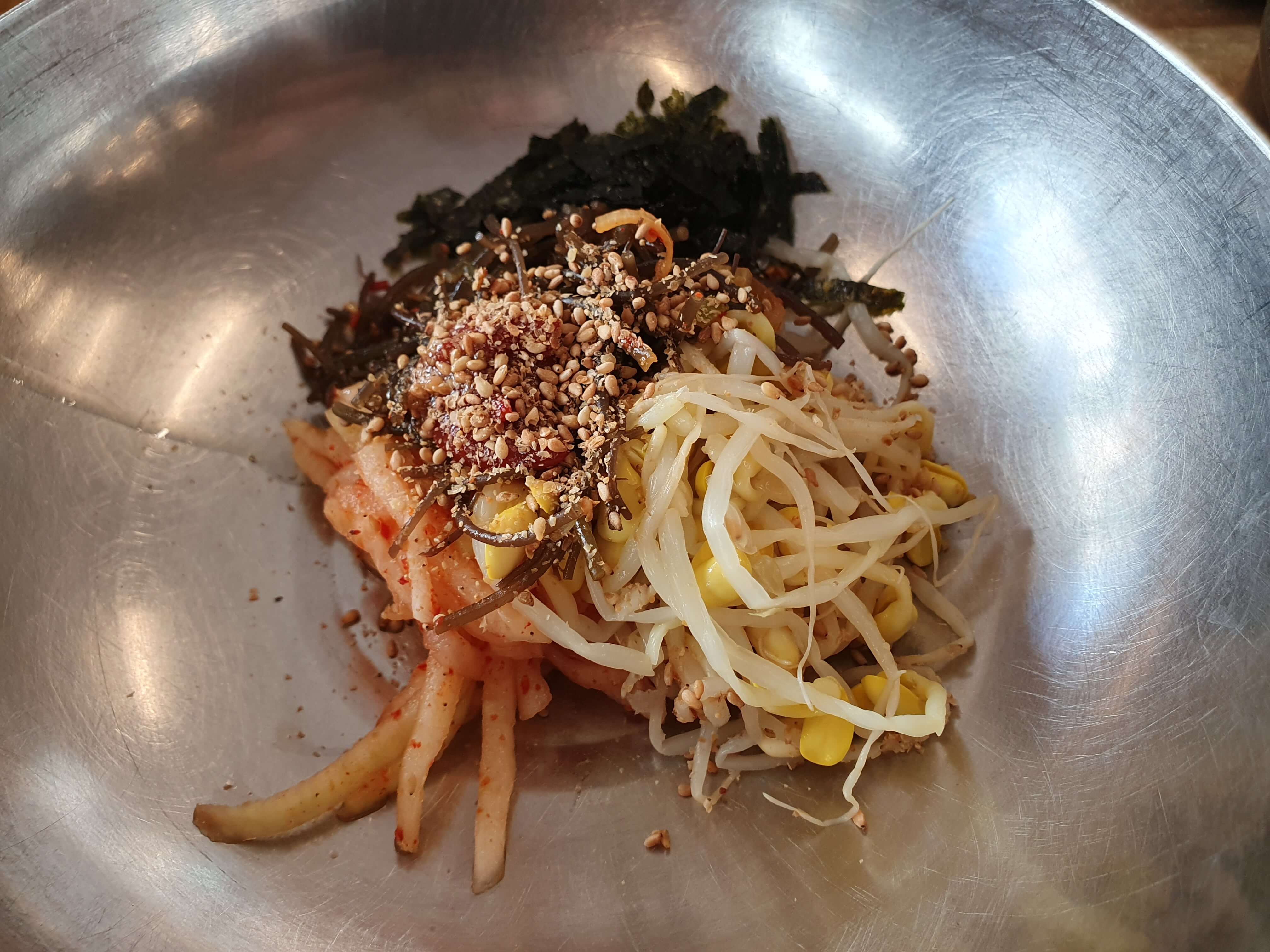 광안동(광안리해수욕장) 맛집 할매재첩국-비비밥 나물