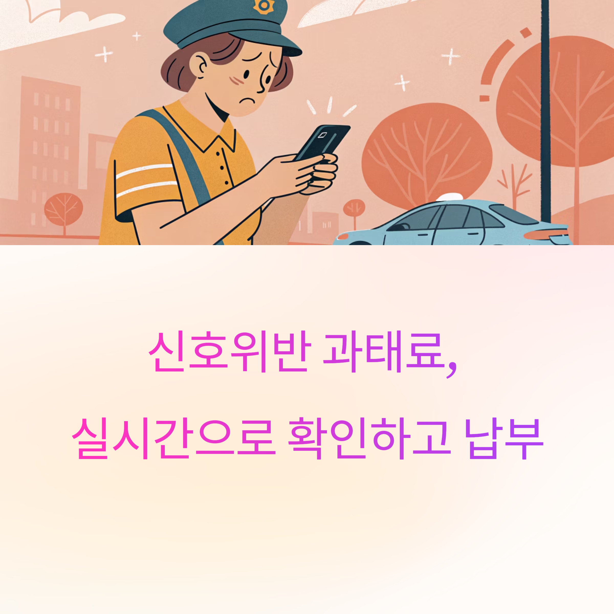 신호위반 과태료 조회