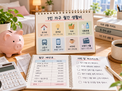 청년 1인 가구 한 달 생활비 항목과 월간 예산 관리 방법