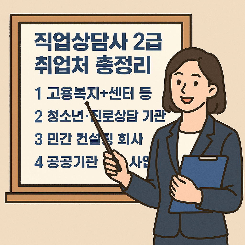 직업상담사 2급 취업처 총정리
