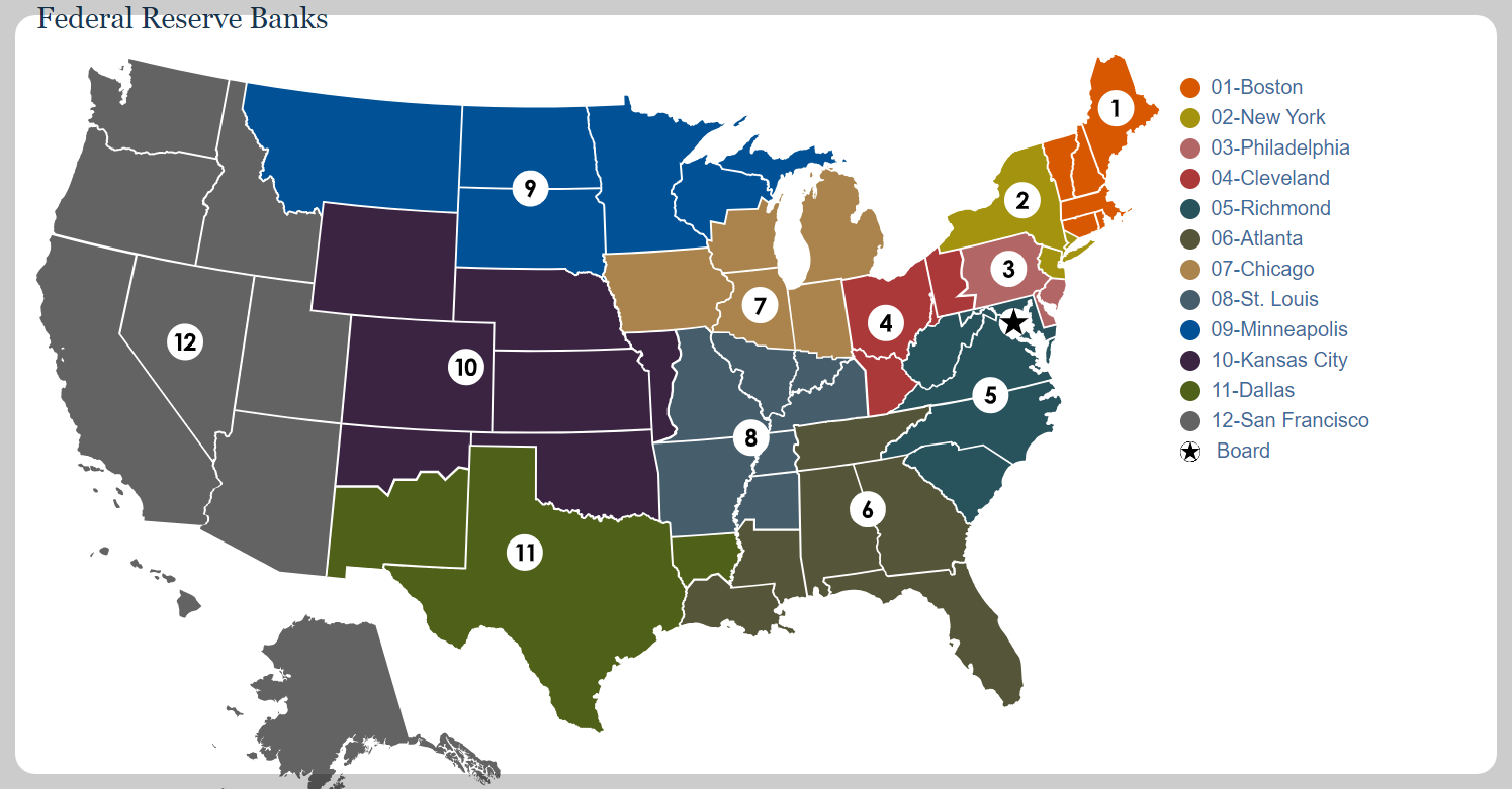 12개 연방준비은행
