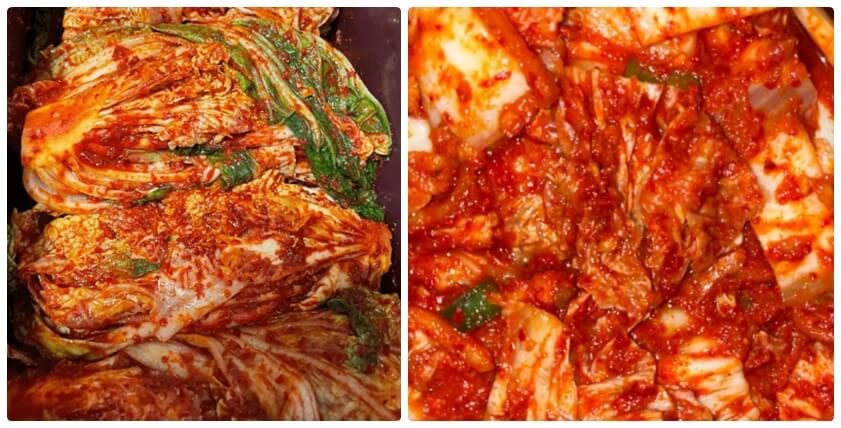 절임배추를 이용한 김장 김치