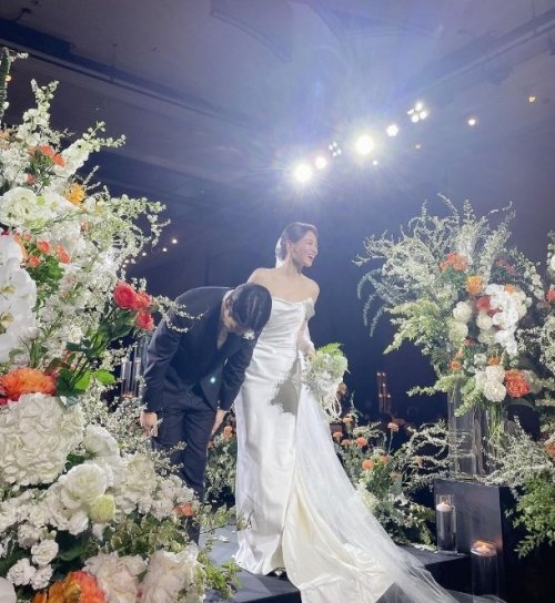 이선영 아나운서 결혼식. 사진출처|이선영 SNS