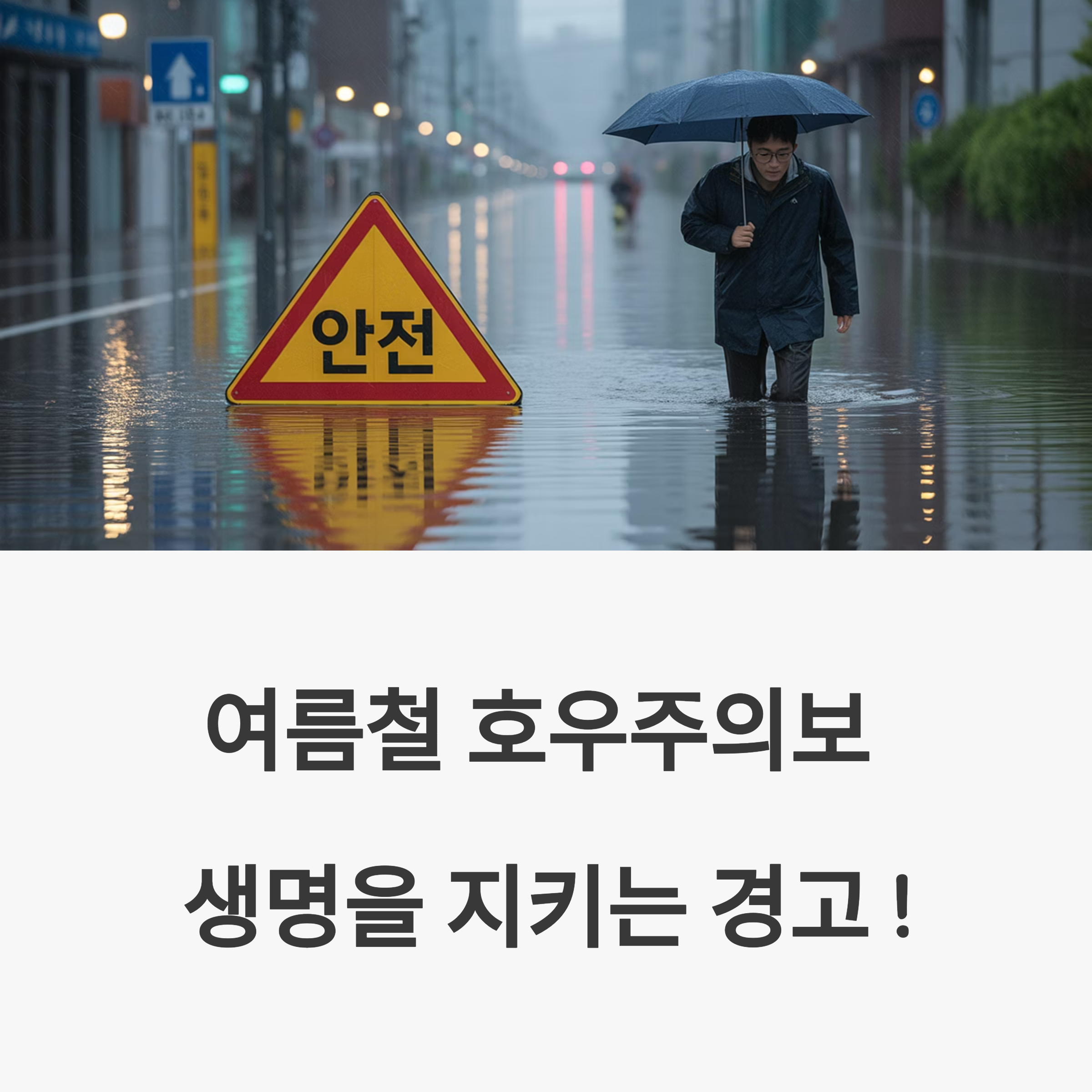 호우주의보 안전수칙