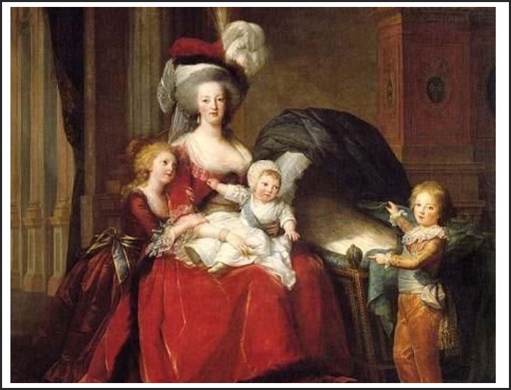 마리 앙투아네트와 4명의 아이들