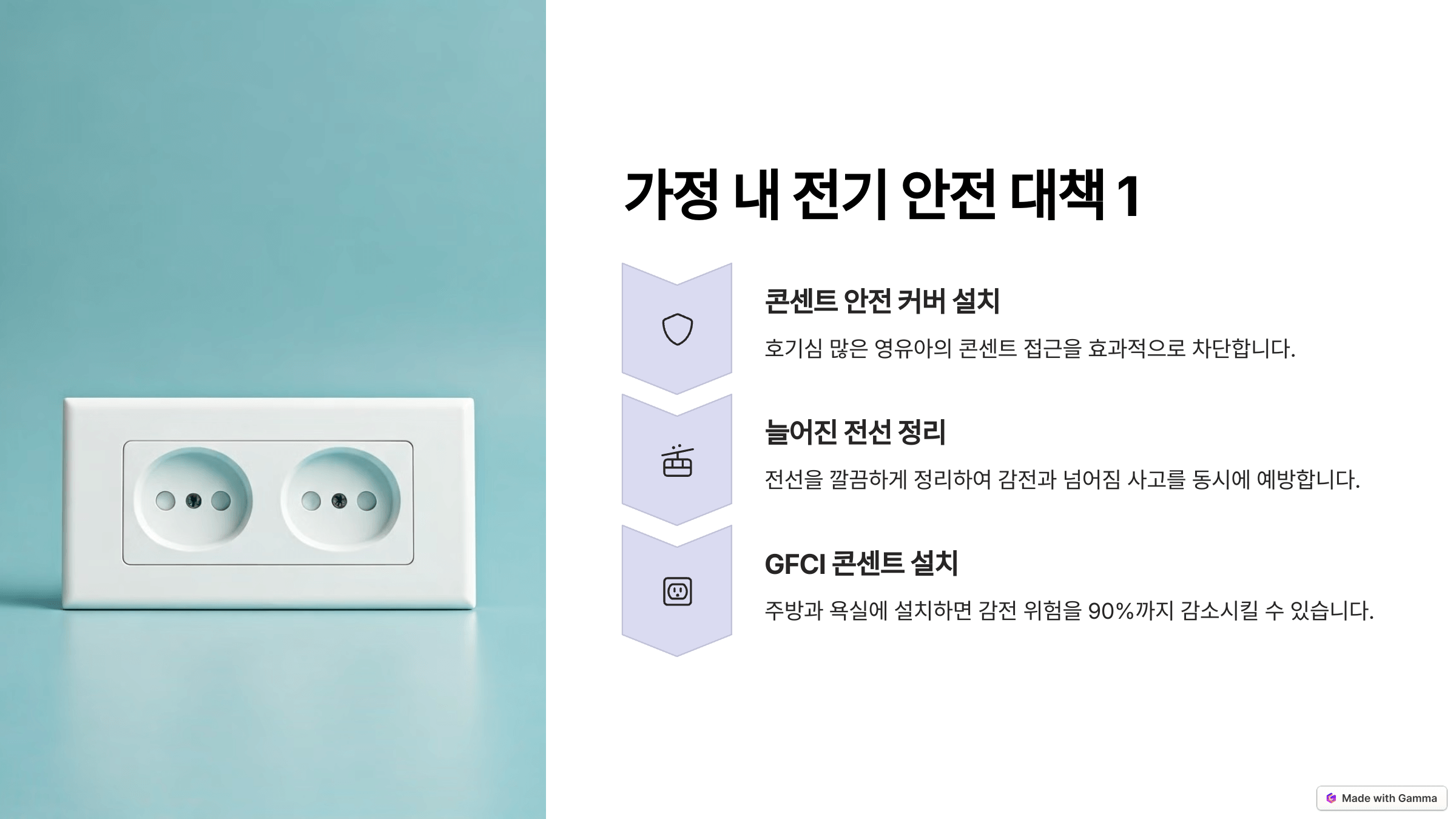 영유아 감전사고예방