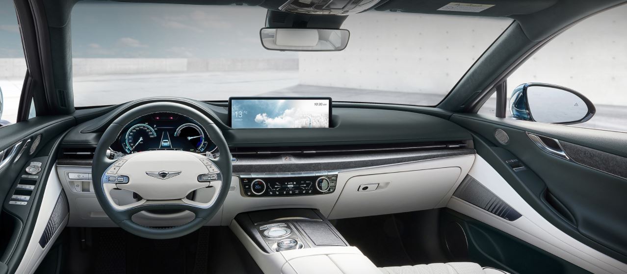 제네시스 G80 전기차 내부