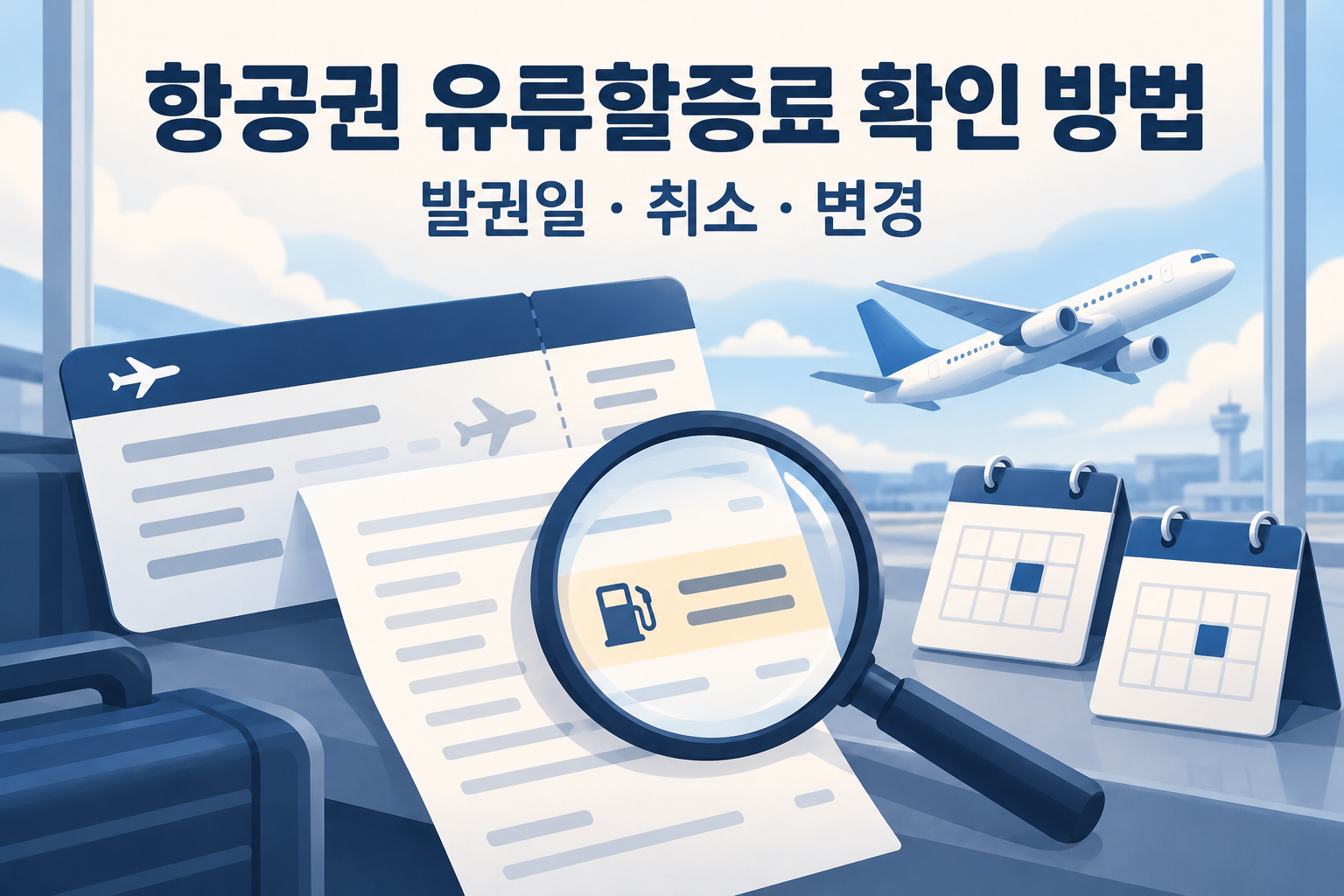 항공권 유류할증료 확인 방법 - 발권일·탑승일 기준과 취소·변경 시 환급 여부
