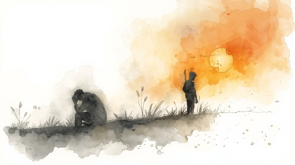 ENTP 청소년은 다재다능하지만 쉽게 방향을 잃습니다. 실패 앞에서 자기 가치를 잃고, 감정을 잊은 채 생각에만 몰두하다 우울에 빠질 수 있습니다에 관한 그림