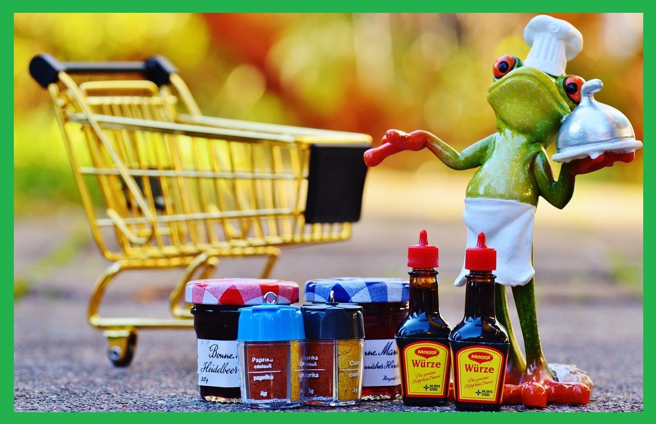 카트-쇼핑-개구리