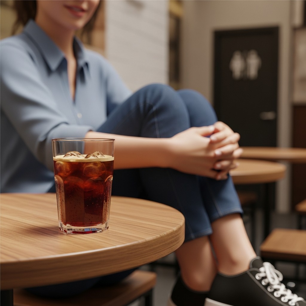 카페에서 소변 급한 사람