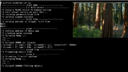 해커가 코드를 마음대로 내 애플기기에 넣을 수 있습니다.