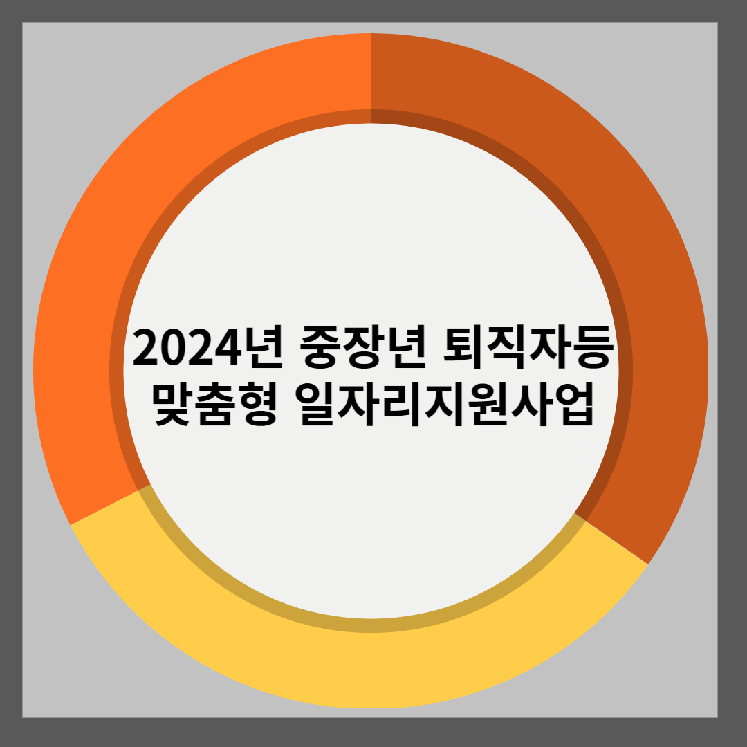 맞춤형일자리지원사업