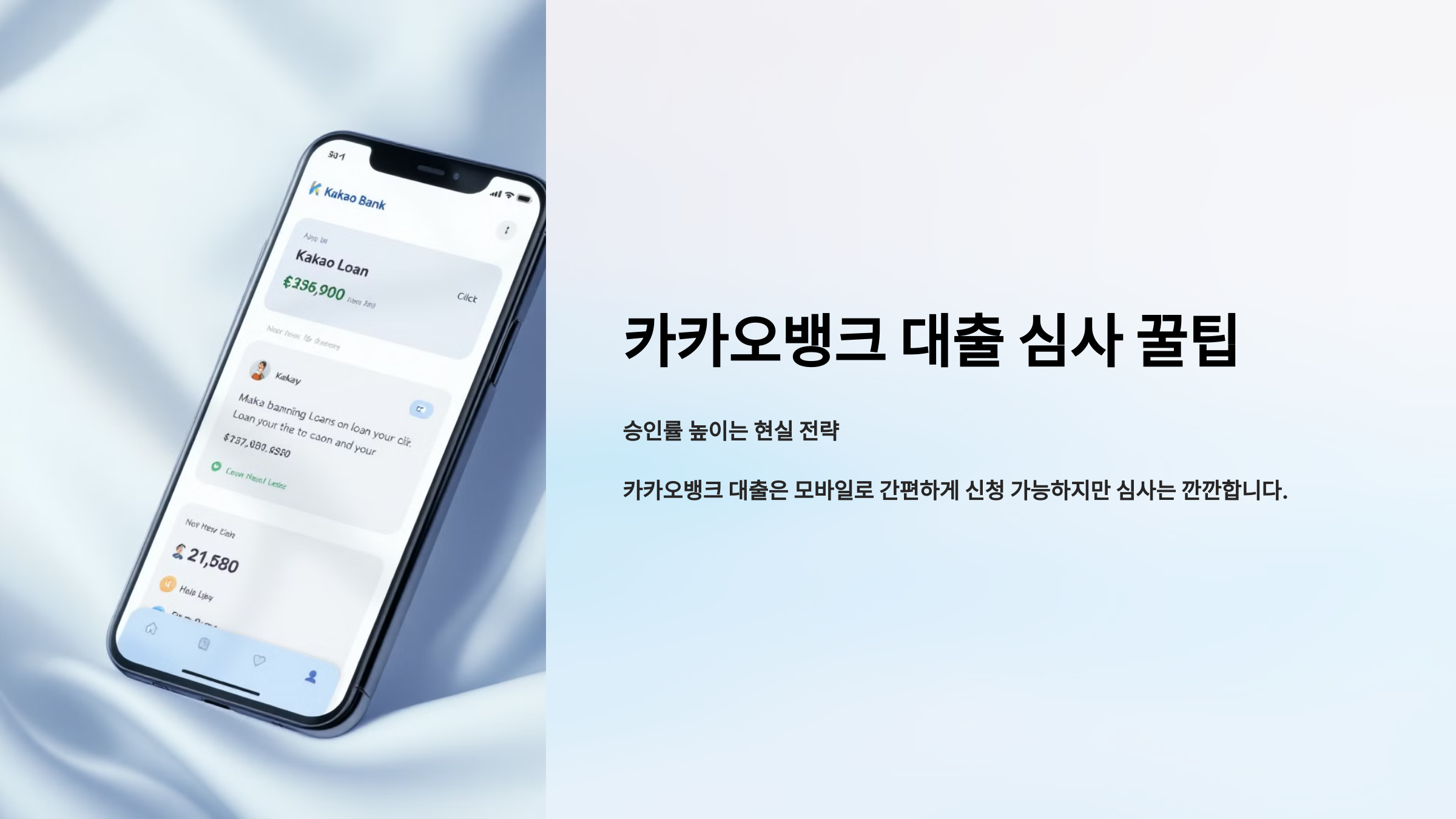 카카오뱅크 대출 심사 꿀팁