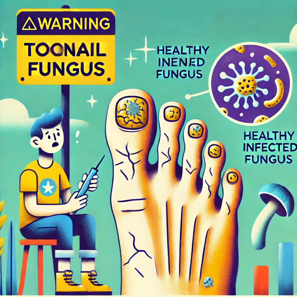 발톱 무좀 이미지