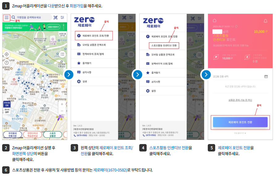 포인트 변환 방법