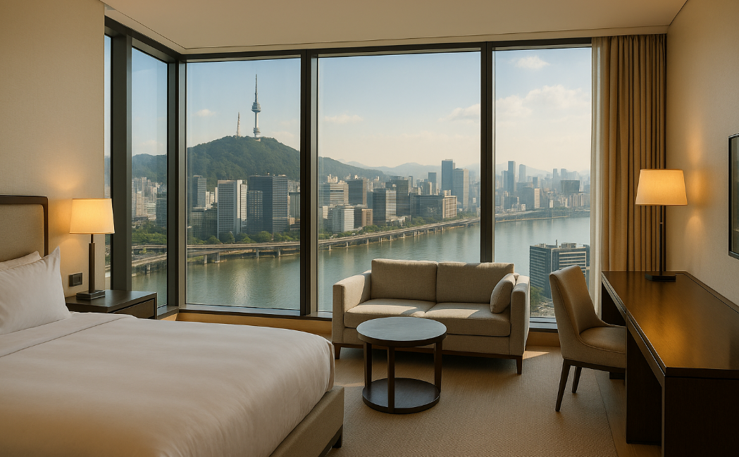 최신 한강뷰 호캉스 TOP5, 서울에서 가장 멋진 강 전망 호텔 모음(콘래드 서울, 안다즈 서울 강남, 글래드 여의도)