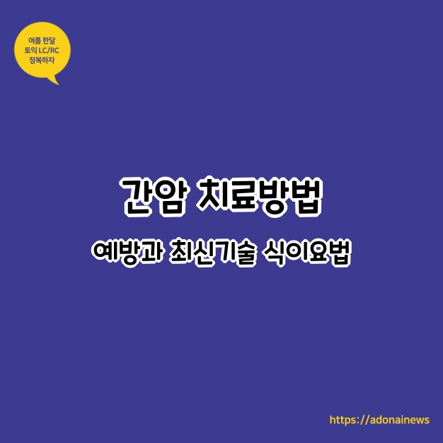 간암 치료방법