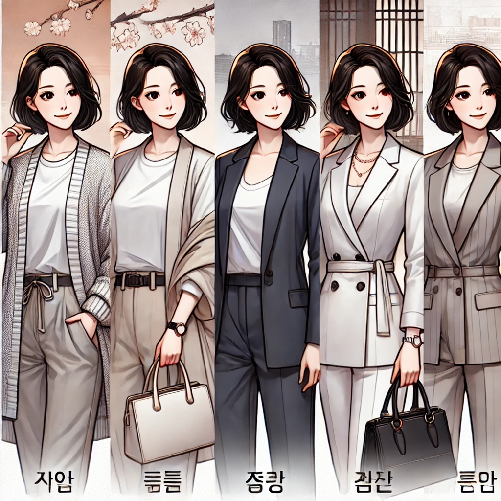 중년여성봄패션