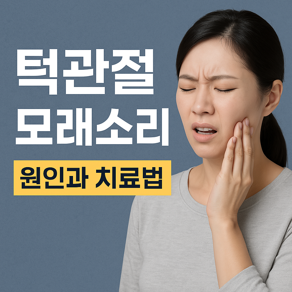 입 벌릴 때 자글자글 소리 턱관절 모래소리 원인과 치료