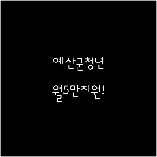 예산군 청년월세지원 2년간 월5만원 ..