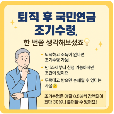 퇴직 후 국민연금 조기수령
