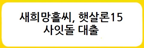 새희망홀씨&#44; 햇살론15&#44; 사잇돌 대출 금리비교&#44; 대출자격&#44; 대출한도&#44; 대출기간&#44; 상환방법&#44; 대출취급은행&#44; 보증기관 - 서민금융상품