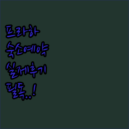 프라하 여행 숙소 예약 전 확인하는 ..
