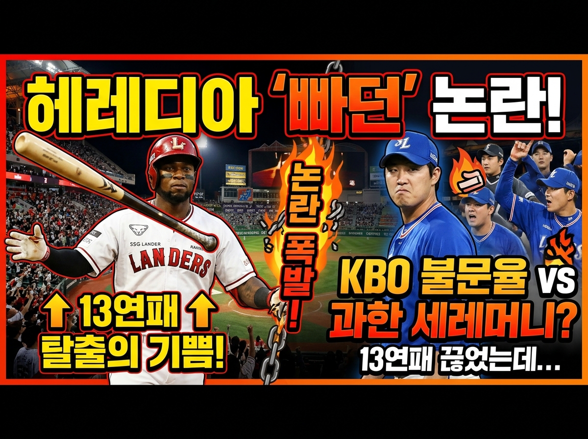 SSG 랜더스 기예르모 에레디아 선수의 키움전 동점 홈런 이후 과격한 배트플립 지구폭행 세리머니 및 페라자 사례 비교 야구 불문율 스포츠맨십 비평 칼럼
