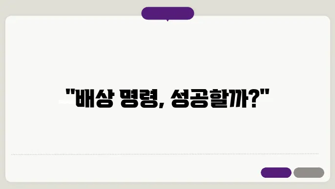 배상 신청 경험담