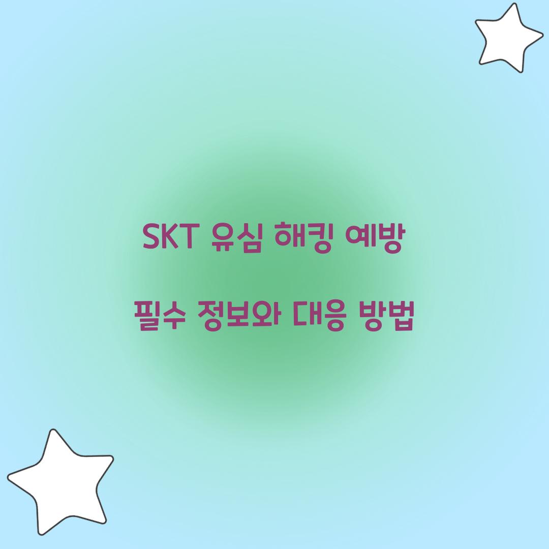 SKT 유심 해킹 예방
