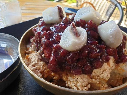 팥빙수-콩꼬물-찹쌀떡