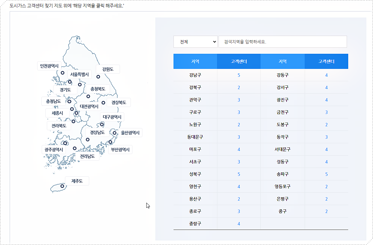 고객센터 찾기