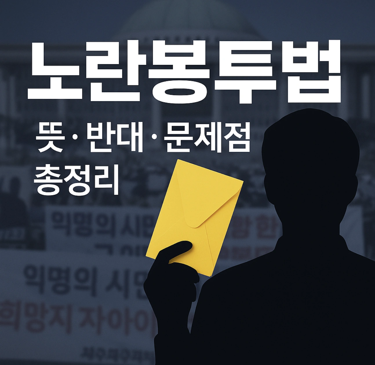 노란봉투법이란? 뜻과 반대 의견, 문제점까지 총정리