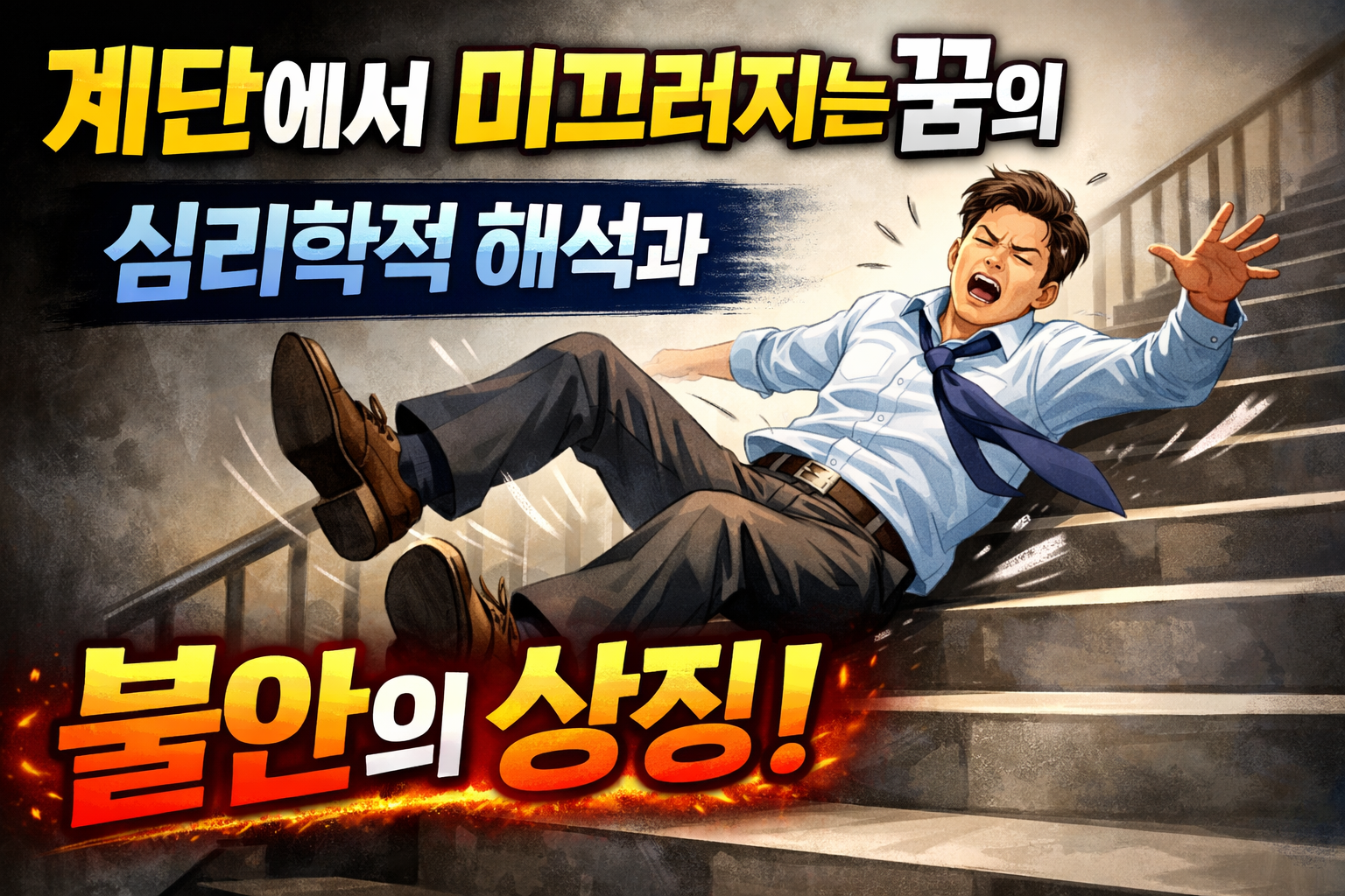 계단에서 미끄러지는 꿈