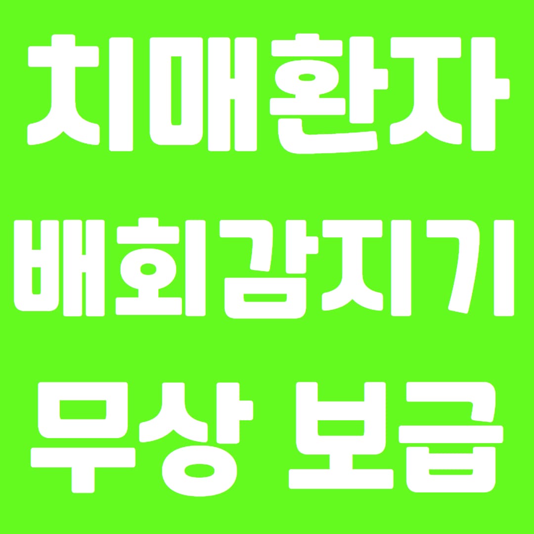 치매 환자 배회감자기 정부 혜택 무상보급 신청방법 - 치매 노인 위치추적기