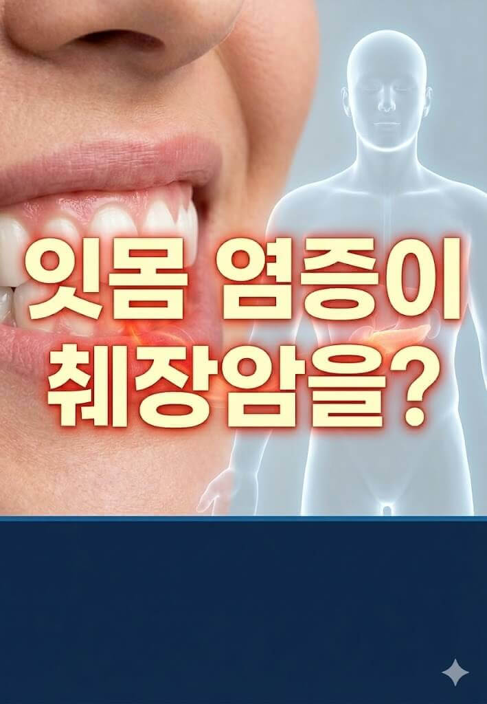 잇몸염증으로 인한 췌장암 위험을 높아질수 있는 것을 보여주는 섬네일