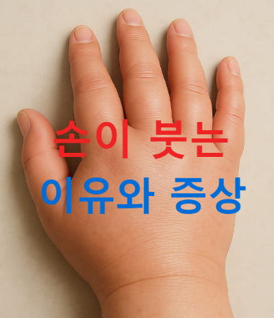 손이 붓는 이유와 증상, 손 부종 원인과 차이는?