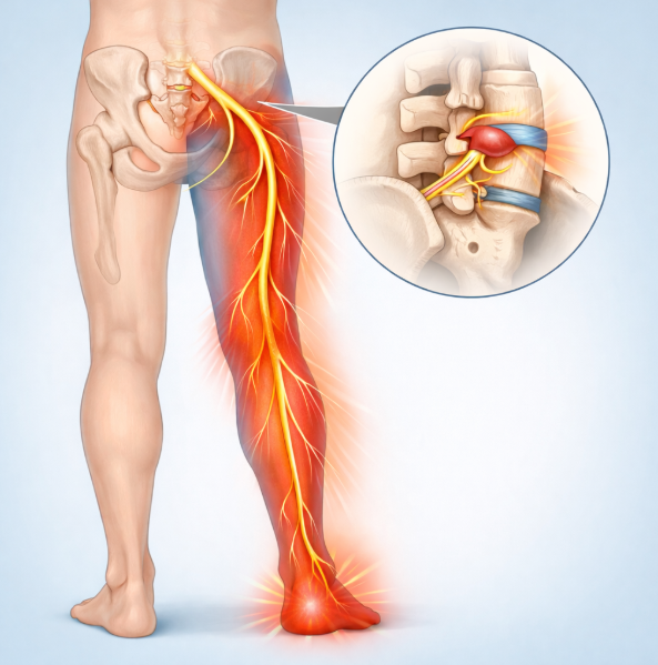 다리 저림이 계속된다면? 좌골 신경통 원인 &middot; 초기 증상 &middot; 무하중 운동 정리