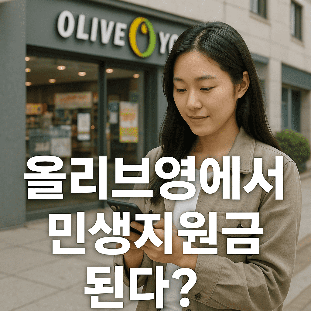 민생지원금 올리브영 사용 가능 매장 및 가맹점 조회 방법